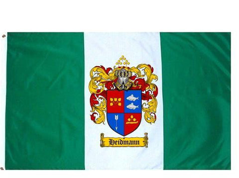 Heidmann family crest coat of arms flag