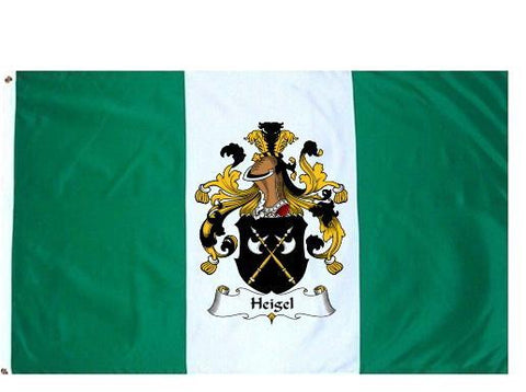 Heigel family crest coat of arms flag