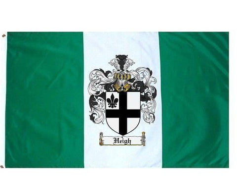 Heigh family crest coat of arms flag