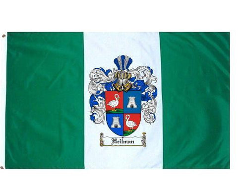 Heilman family crest coat of arms flag