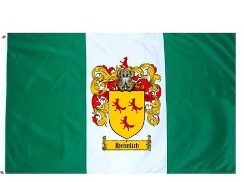 Heimlich family crest coat of arms flag