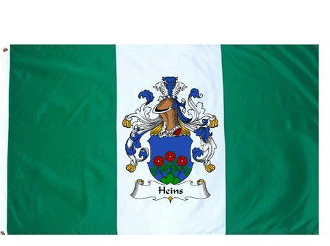 Heins family crest coat of arms flag