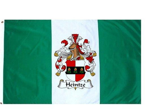 Heintze family crest coat of arms flag