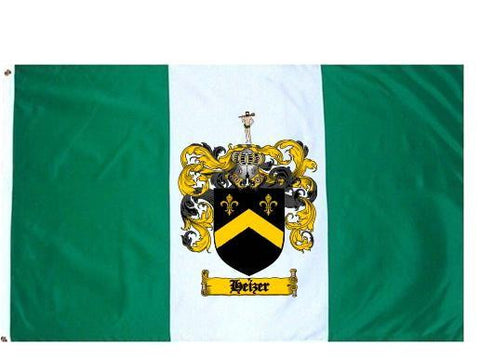 Heizer family crest coat of arms flag