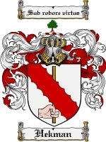 Hekman coat of arms family crest download