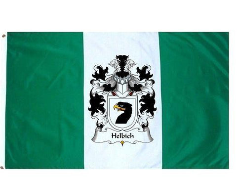 Helbich family crest coat of arms flag