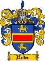 Heller family crest coat of arms emailed to you within 24 hours ...