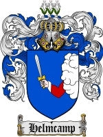Helmcamp coat of arms family crest download