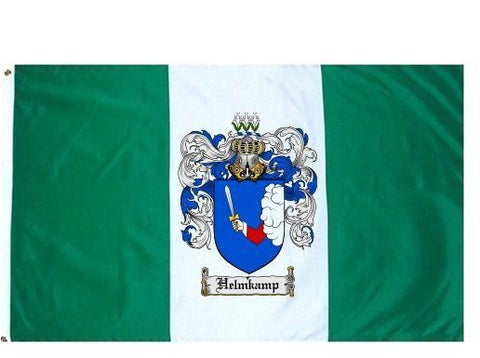 Helmkamp family crest coat of arms flag