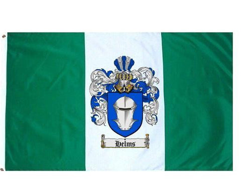 Helms family crest coat of arms flag