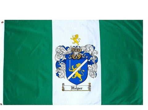 Helper family crest coat of arms flag