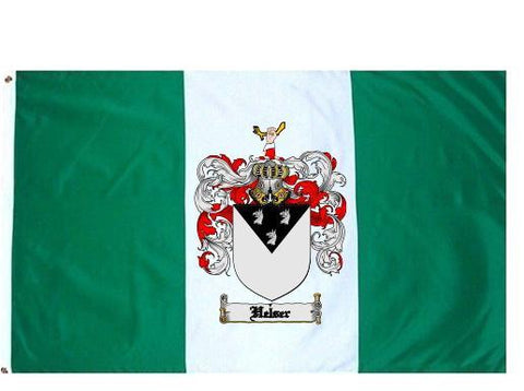 Helser family crest coat of arms flag