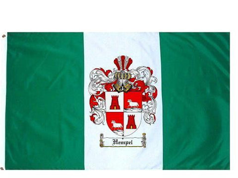 Hempel family crest coat of arms flag
