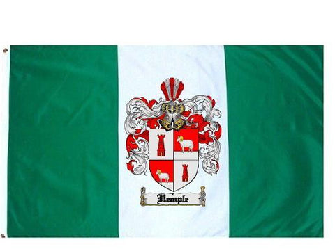 Hemple family crest coat of arms flag