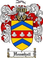 Hemshall coat of arms family crest download