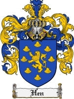 Hen coat of arms family crest download