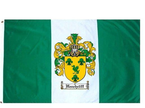 Henchcliff family crest coat of arms flag