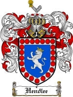 Hendlee coat of arms family crest download