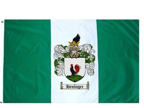 Heninger family crest coat of arms flag