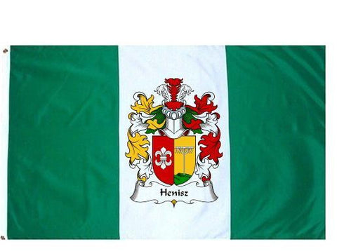Henisz family crest coat of arms flag