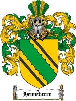 Henneberry coat of arms family crest download