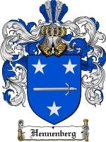 Hennenberg coat of arms family crest download