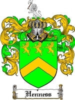 Henness coat of arms family crest download