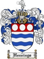 Hennings coat of arms family crest download