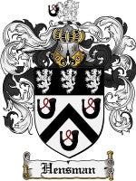Hensman coat of arms family crest download