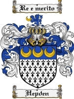 Hepden coat of arms family crest download