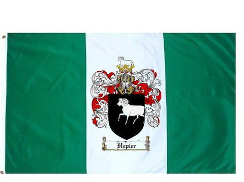 Hepler family crest coat of arms flag