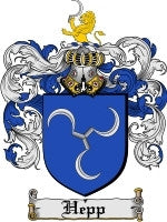 Hepp coat of arms family crest download