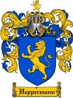 Heppermann coat of arms family crest download