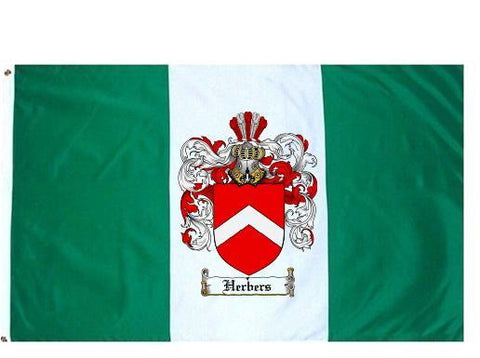 Herbers family crest coat of arms flag
