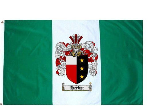 Herbst family crest coat of arms flag