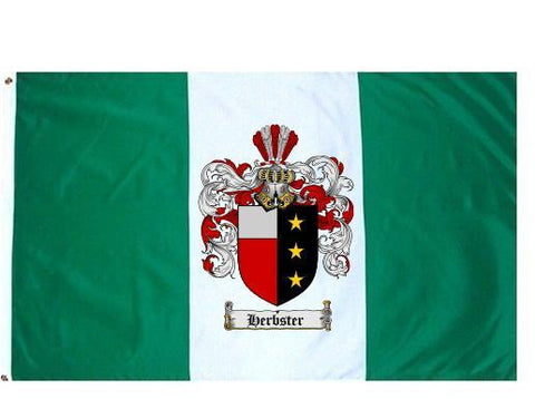 Herbster family crest coat of arms flag