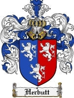 Herbutt coat of arms family crest download