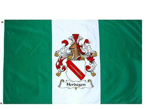 Herdegen family crest coat of arms flag
