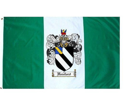 Hereford family crest coat of arms flag