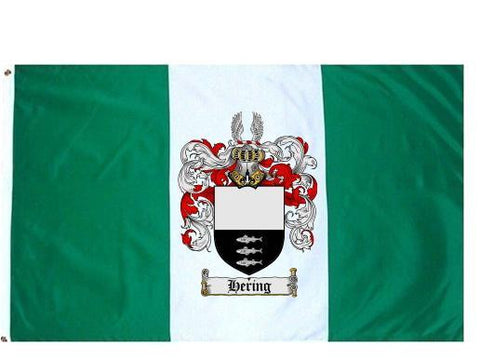 Hering family crest coat of arms flag
