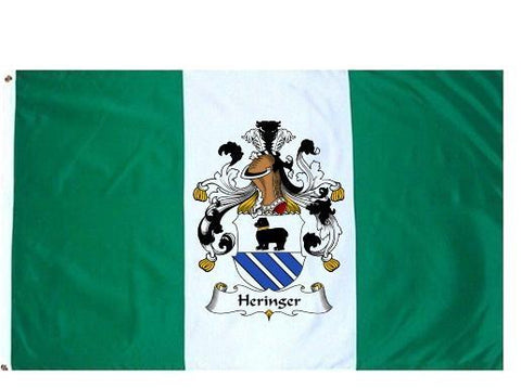 Heringer family crest coat of arms flag