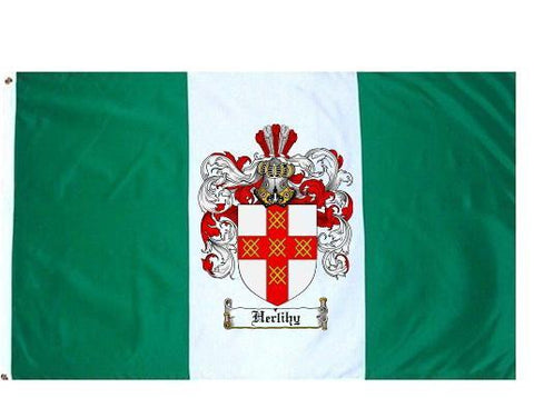 Herlihy family crest coat of arms flag