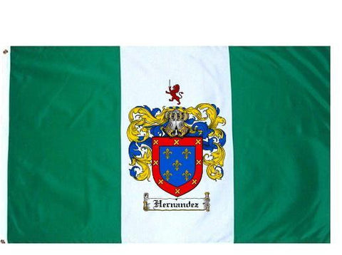 Hernandez family crest coat of arms flag