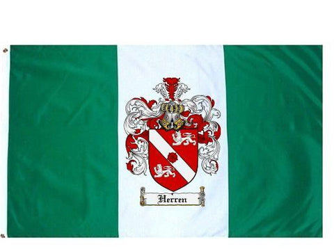 Herren family crest coat of arms flag