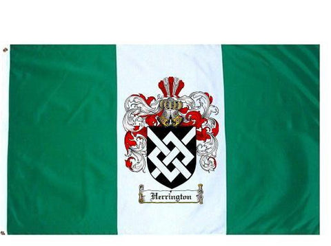 Herrington family crest coat of arms flag