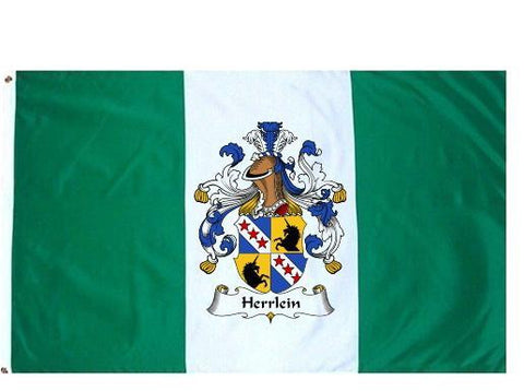 Herrlein family crest coat of arms flag