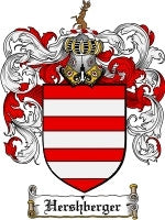 Hershberger coat of arms family crest download