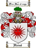 Herst coat of arms family crest download