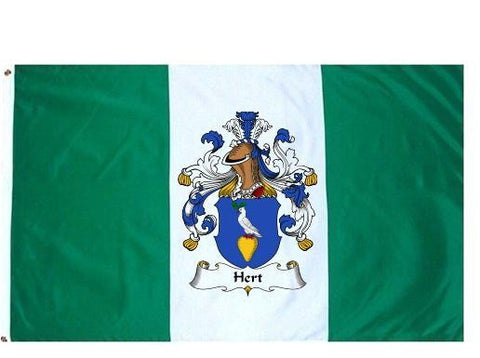 Hert family crest coat of arms flag
