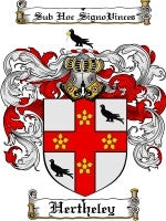 Hertheley coat of arms family crest download
